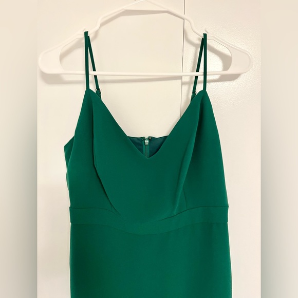 Banana Republic Emerald/Kelly Green -Size 2 - cocktail midi dress. - Picture 4 of 10